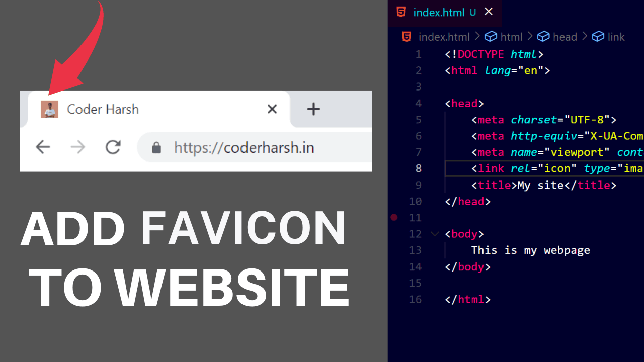 How to add a favicon to website
