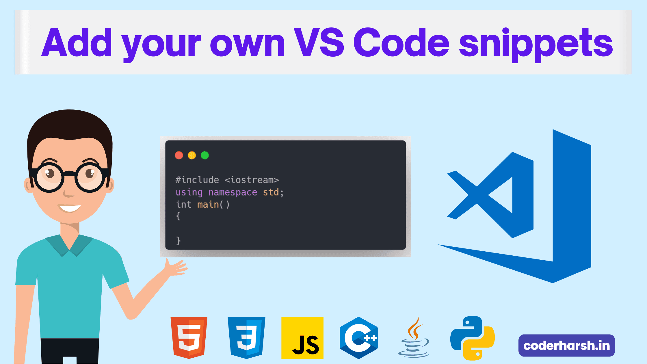 Add your own VS Code snippets in 5 seconds